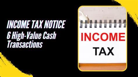 Avoid Income Tax Troubles With These High Value Cash Transactions