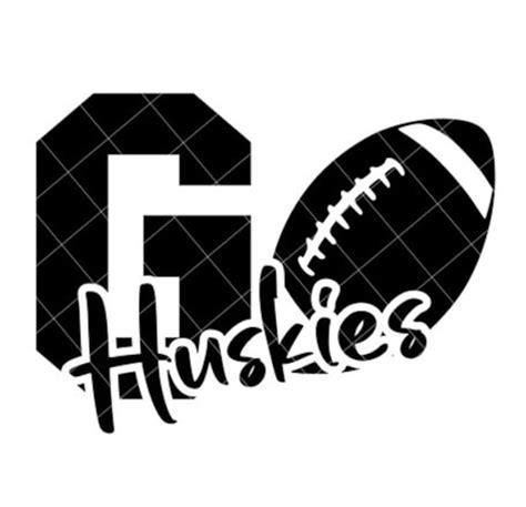 Go Huskies Football SVG/DXF/PNG File for Cutting Machines - Etsy