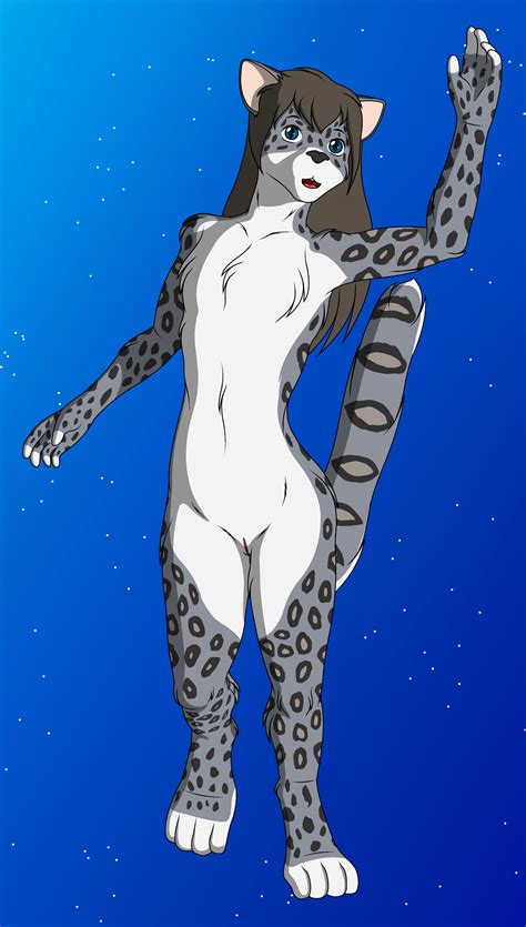 Rule 34 2020 4 Toes Absurd Res Anthro Black Spots Blue Background Countershading Felid Female