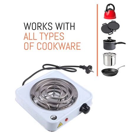 Single Burner Electric Stove Works With All Types Of Cookware Coil