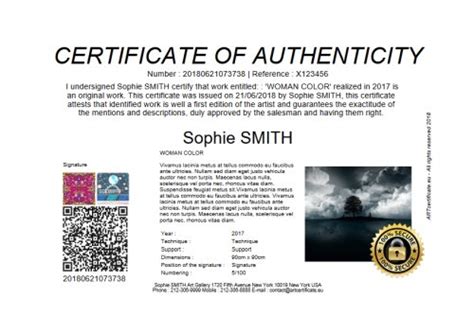 Certificats D Authenticit Blockchain Pour Les Artistes Les Galeristes