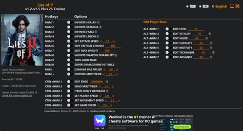 Lies Of P Trainer Fling Trainer Pc Game Cheats And Mods