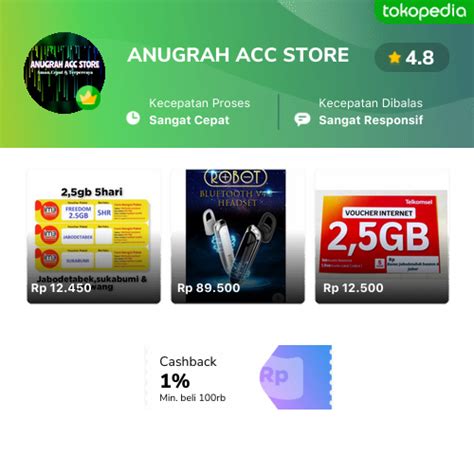 Toko Anugrah Acc Store Online Produk Lengkap Harga Terbaik Tokopedia