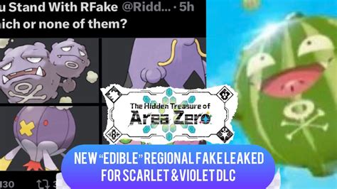 New Edible Regional Fake Leaked For Scarlet Violet Dlc Pokemon