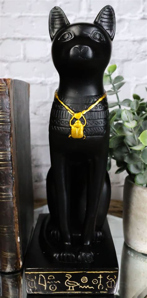 This Beautiful Bastet Cat Sculpture Stands At Tall Long And