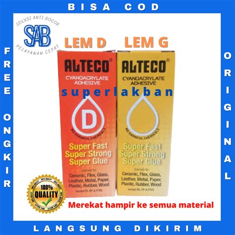 Jual Lem Super Glue Alteco Botol Instant Cyanoacrylate Adhesive