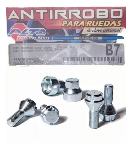 Bulones Tuercas Antirrobo Fiat Argo Cronos Mobi Linea