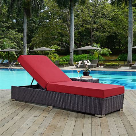 Modway Furniture Modern Convene Outdoor Patio Chaise Lounge Eei 1846