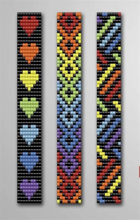 Indigenous Inspired Loom Bead Patterns For Bracelets Set Of Etsy Artofit