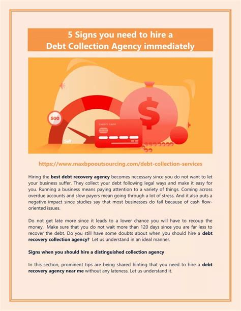 Ppt 5 Signs You Need To Hire A Debt Collection Agency Immediately Powerpoint Presentation Id