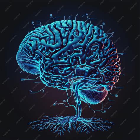 Premium Photo Brain Image Neurology Concept Front View With Neuron