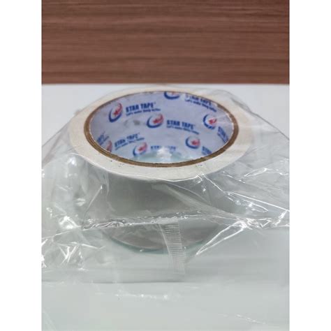 Jual Double Tape Kertas 2INCH 48mm Double Side Tape GROSIR Shopee