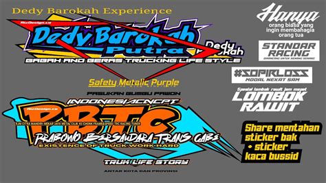 Share Mentahan Stiker Bak Samping Bonus Stiker Kaca Samping Bussid