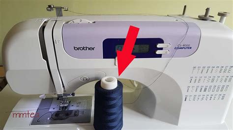 Using Cone Thread On Home Sewing Machine Youtube