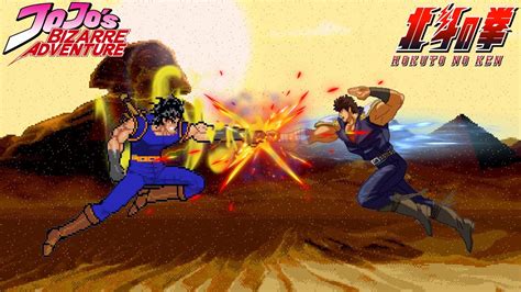 Kenshiro Vs Jonathan Joester Jojo S Bizarre Adventure X Fist Of The