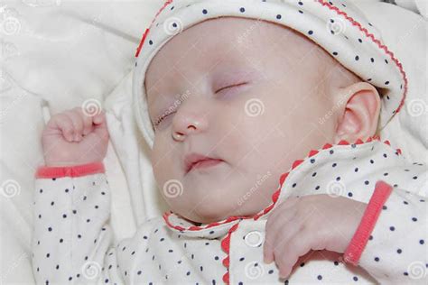 Newborn Baby Girl Sleeping Stock Photo Image Of Sleeps 18186388