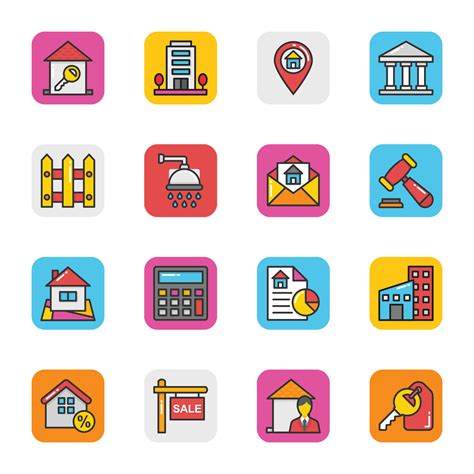 Set of Real Estate Vector Icons 28218218 Vector Art at Vecteezy