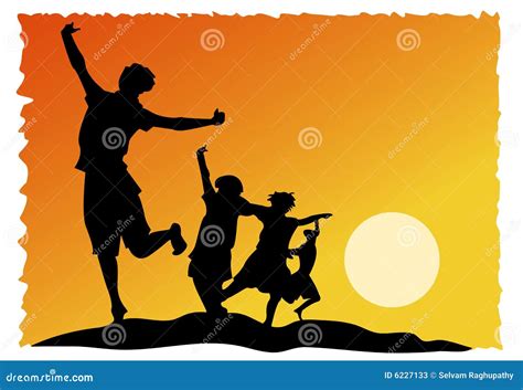 Joyful kids stock vector. Illustration of excitement, clip - 6227133