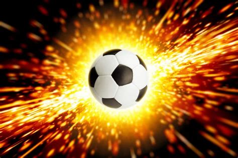 Soccer Ball In Fire Stock Image Everypixel