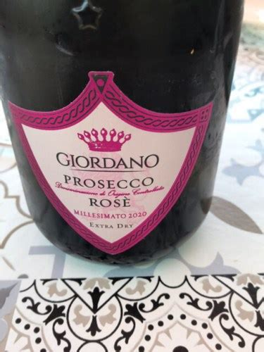 Giordano Prosecco Rosé Extra Dry | Vivino US