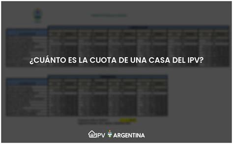 Cuánto es la cuota de una casa del IPV Actualizado 2023