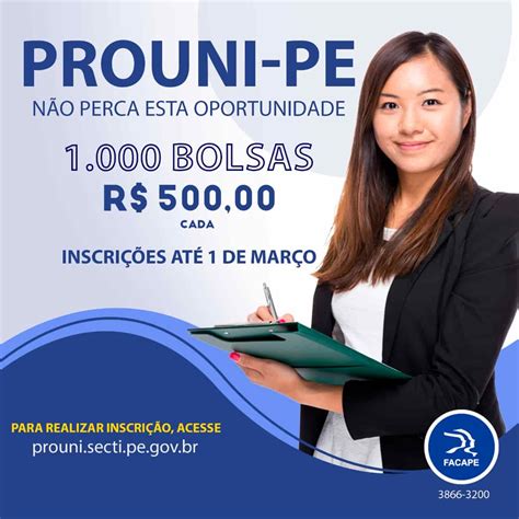 Prazo Para Ingressar Na Facape Atrav S Do Prouni Pe Encerra Nesta