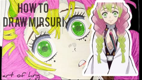 How To Draw Mitsuri Kanroji Drawing Mitsuri Kanroji Youtube