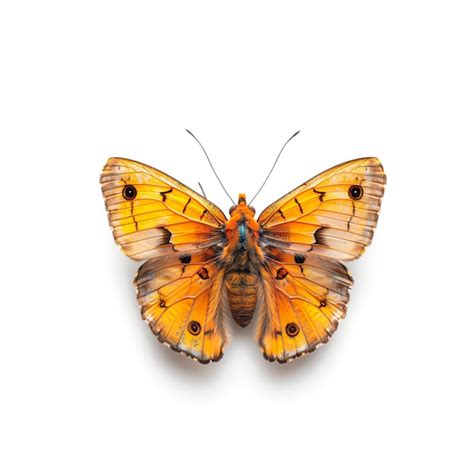 Premium Photo Yellow Butterfly With Black Spots Generative Ai