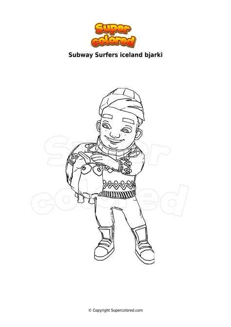 Disegno Da Colorare Subway Surfers Nikos Hero Supercolored