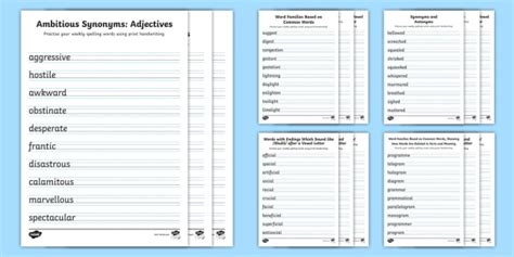 Year 6 Teach Handwriting And Spelling Resource Pack