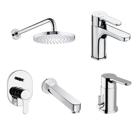 COMBO GRIFERIA ROCA L20 EMBUTIR Lavatorio Bidet Ducha