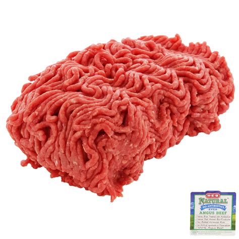 H E B Natural Ground Beef Sirloin 90 Lean Service Case Shop Beef At