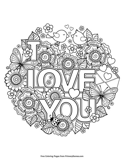 Love Mandala Coloring Pages At Getdrawings Free Download