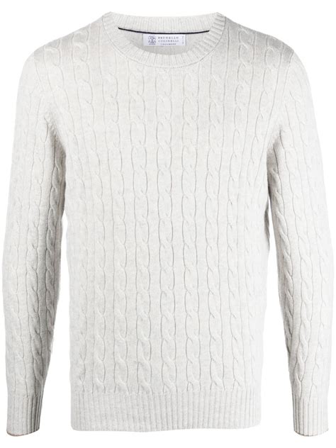 Brunello Cucinelli Cable Knit Cashmere Jumper Farfetch