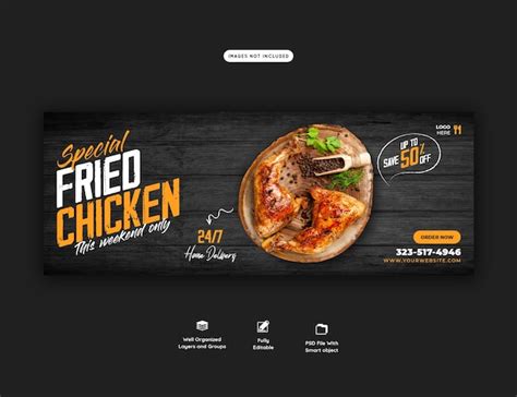 Page 2 Delicious Food Facebook Banner Images Free Vectors Stock