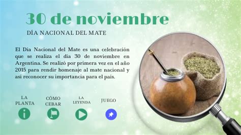 Dia Del Mate 30 De Noviembre