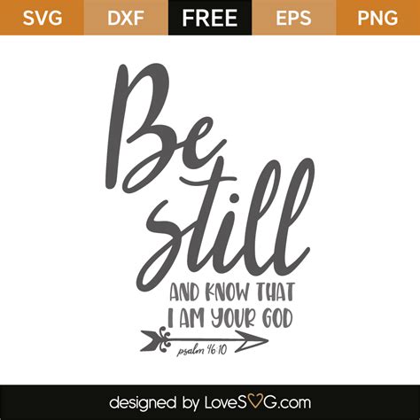 Be Still And Know That I Am Your God Psalm 46 10