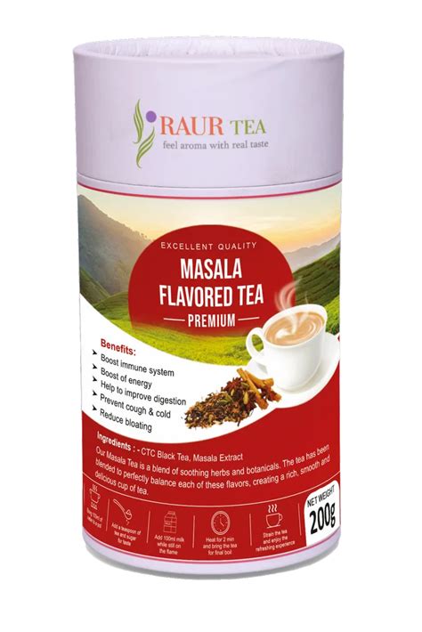 Raur Tea Masala Flavored Tea Granules Packaging Size G At Rs