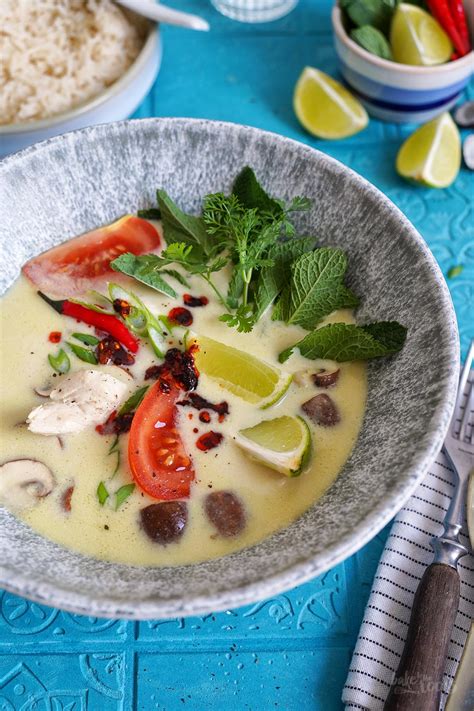 Tom Kha Gai H Hner Kokos Suppe Bake To The Roots