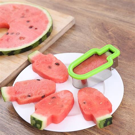 Popsicle Cutter Mold 2 Pcs Stainless Steel Watermelon Cutter Slicer