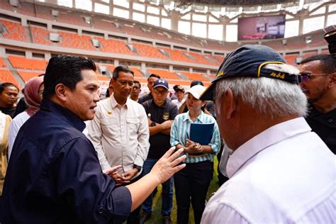 Minister Basuki Hadimuljono Announces Replacement of Grass at Jakarta International Stadium to ...