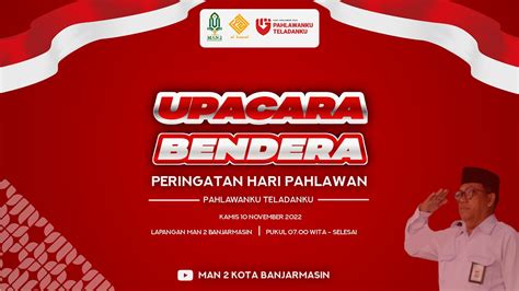 Livestream Upacara Bendera Hari Pahlawan Man Kota Banjarmasin