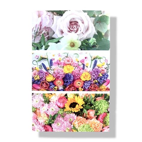 Blanco Wenskaart Bloemen X Cards Crafts