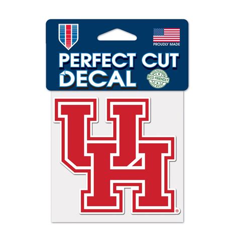 2012 University Of Houston Cougars Logo Die Cut Decals 2 Pack 4 X 8