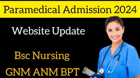 Gujarat Paramedical Admission Notification Bsc Nursing