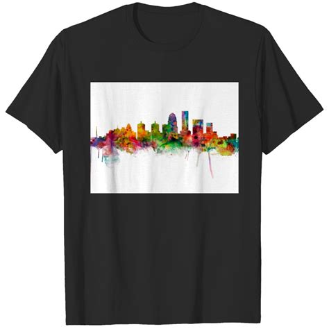 Louisville Kentucky City Skyline T Shirt Sold By Ian Byrne Sku