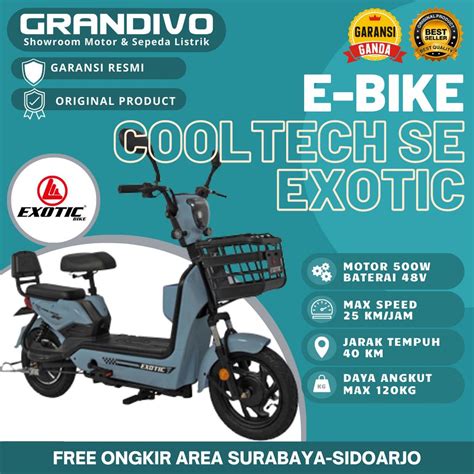 Jual Sepeda Listrik Exotic Cooltech Se Pacific E Bike Garansi Resmi