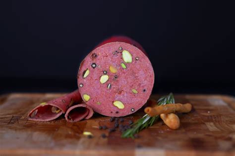 Italian Pistachio Black Peppercorn Mortadella Meats And Cuts