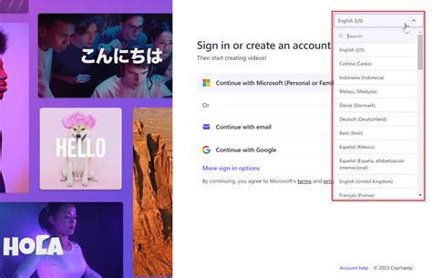 ¿puedo Cambiar El Idioma En Clipchamp Soporte Técnico De Microsoft