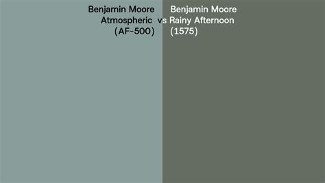 Benjamin Moore Atmospheric Vs Rainy Afternoon Side By Side Comparison